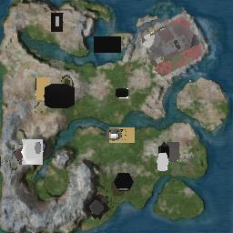 Map tile of mountain valley